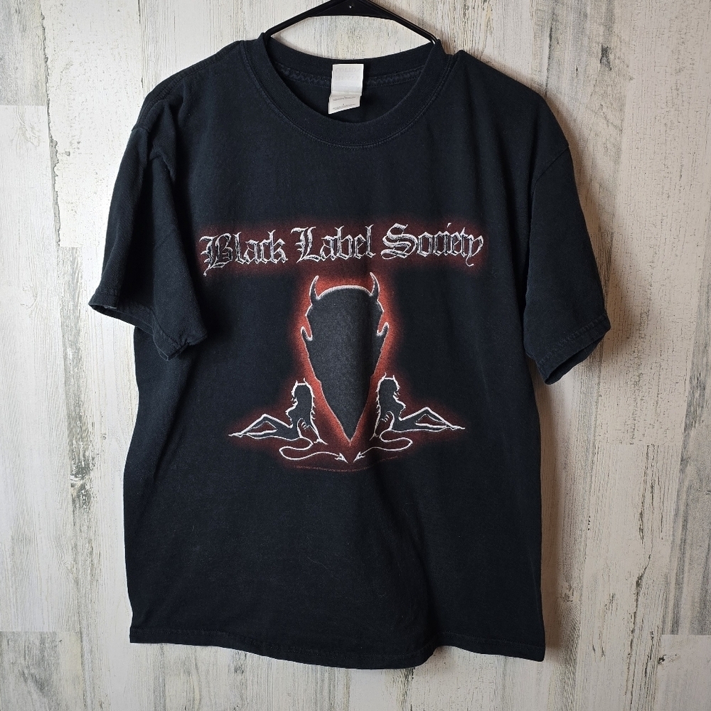 Vintage Gildan BLS Black Label Society 2004-2005 Graphic Tour Shirt Size Large
